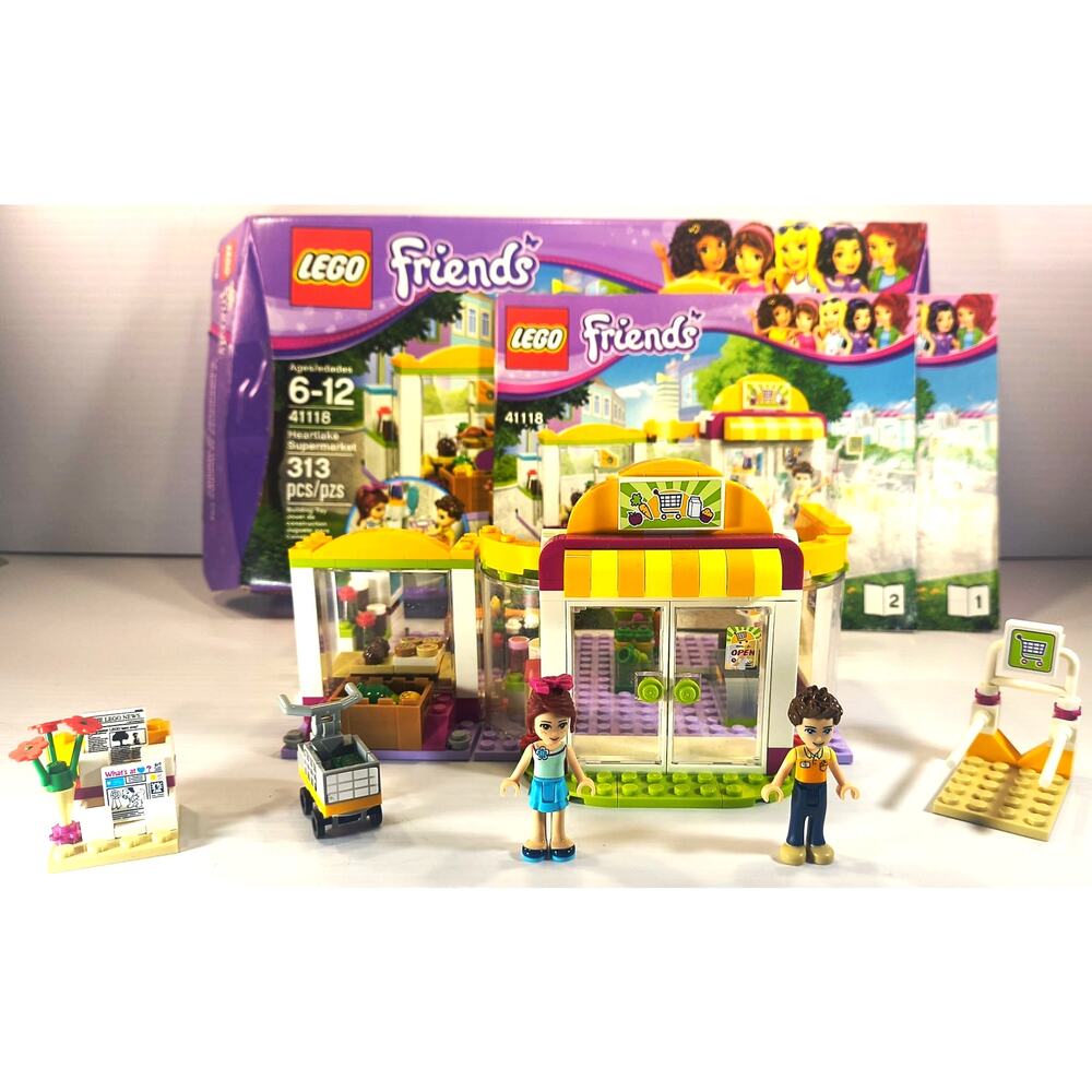 LEGO 41118 Friends HEARTLAKE SUPERMARKET, Complete, Used, See Pics/Description!